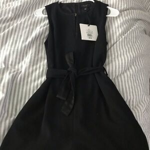 Target victoria Beckham black waist tie romper xs